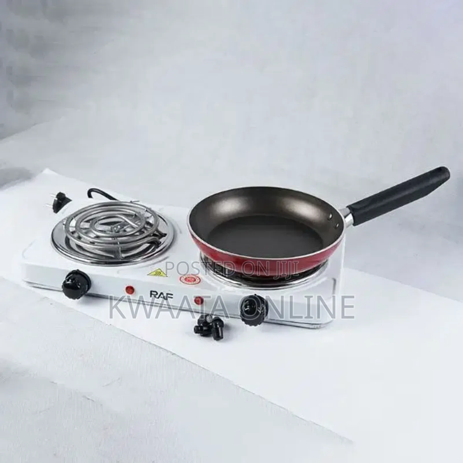 Raf Hot Plate Electric Double Coil Burner Cooktop, 2000w