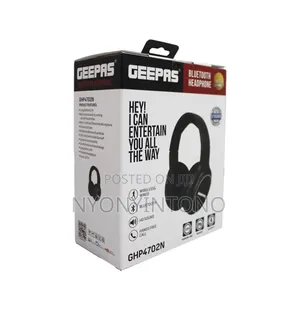 Geepas High-Quality Bluetooth Headphones Longer Batterylife