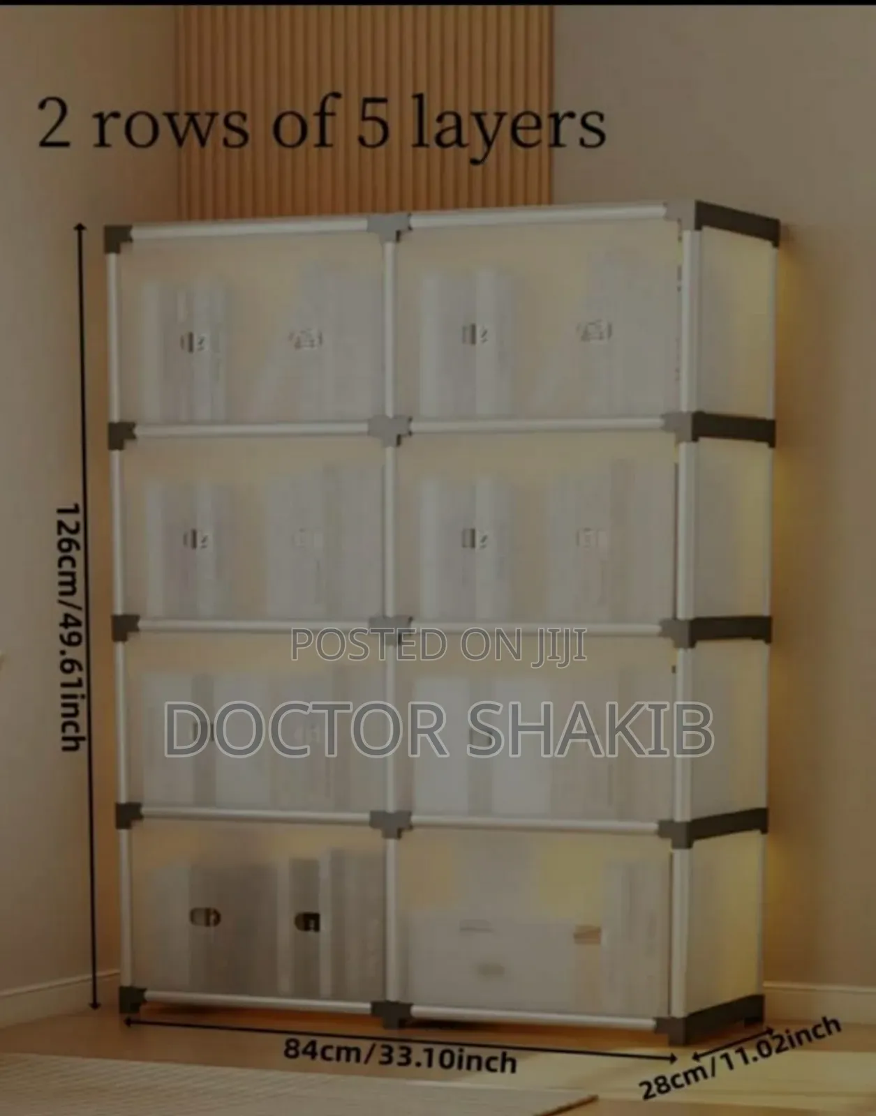 New Reinforced Multi-Tier Floor Standing Bookshelf Rack