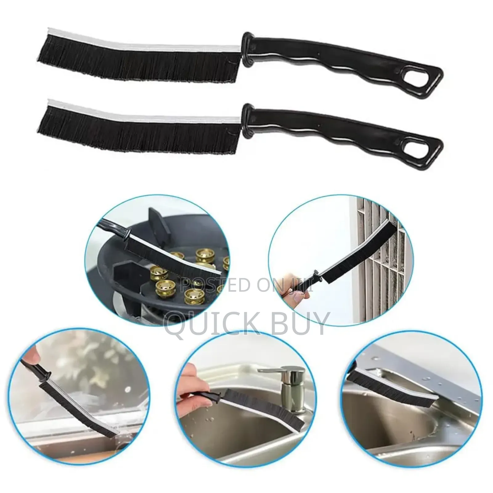 3pcs Small Corner Crevice Cleaning Brush Set
