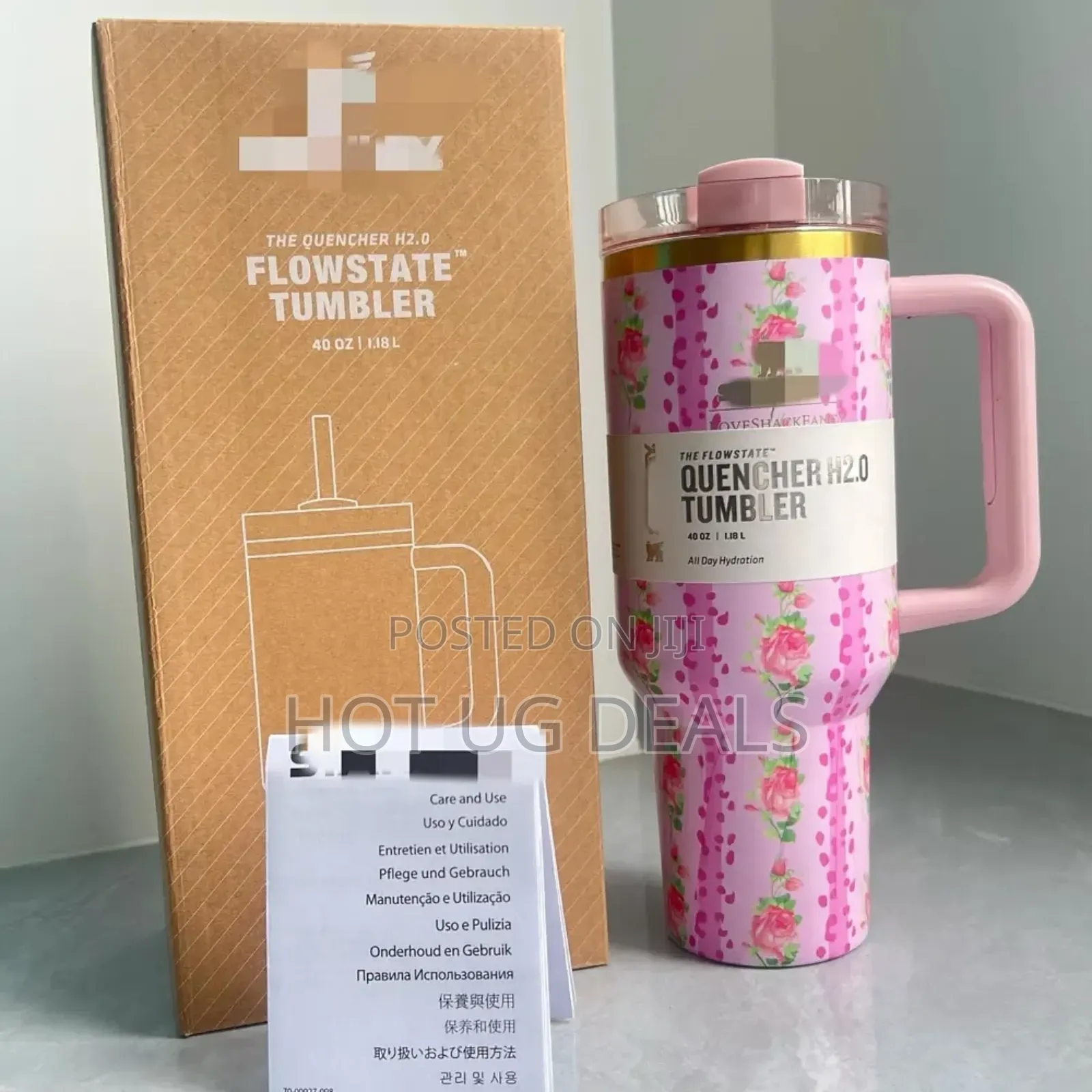 1pc Floral Stanely Mug 1200ml  - Multicolor