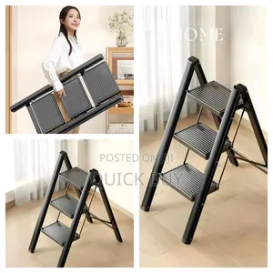 Portable Steel 3-Step Folding Ladder