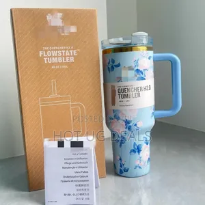 1pc Floral Stanely Travel Tea Mug 1200ml  - Multicolor