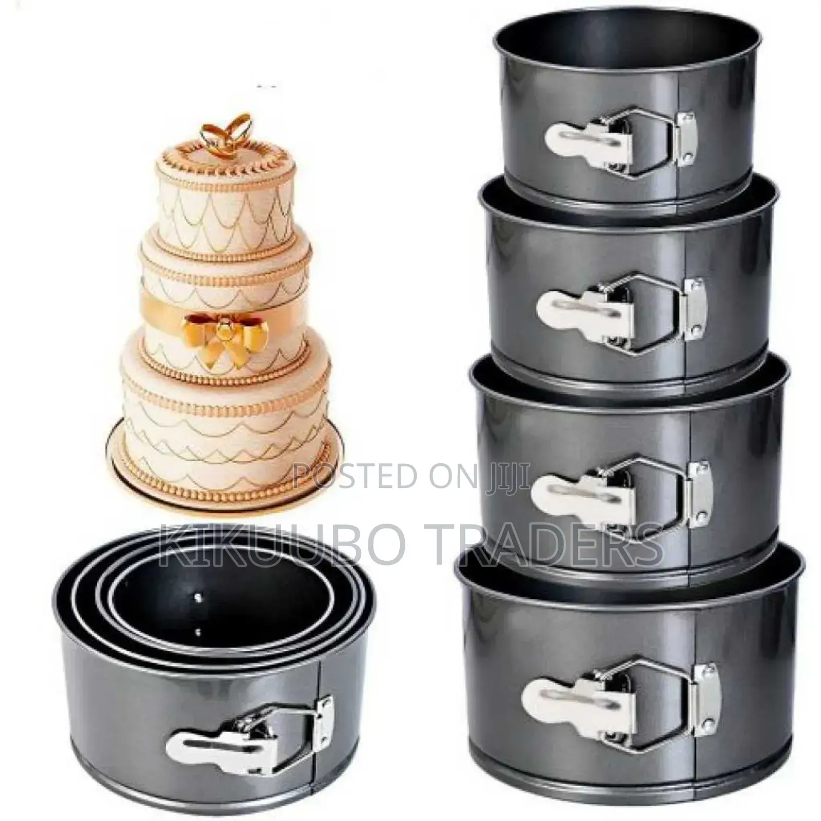 4pcs Round Spring Cake Tins