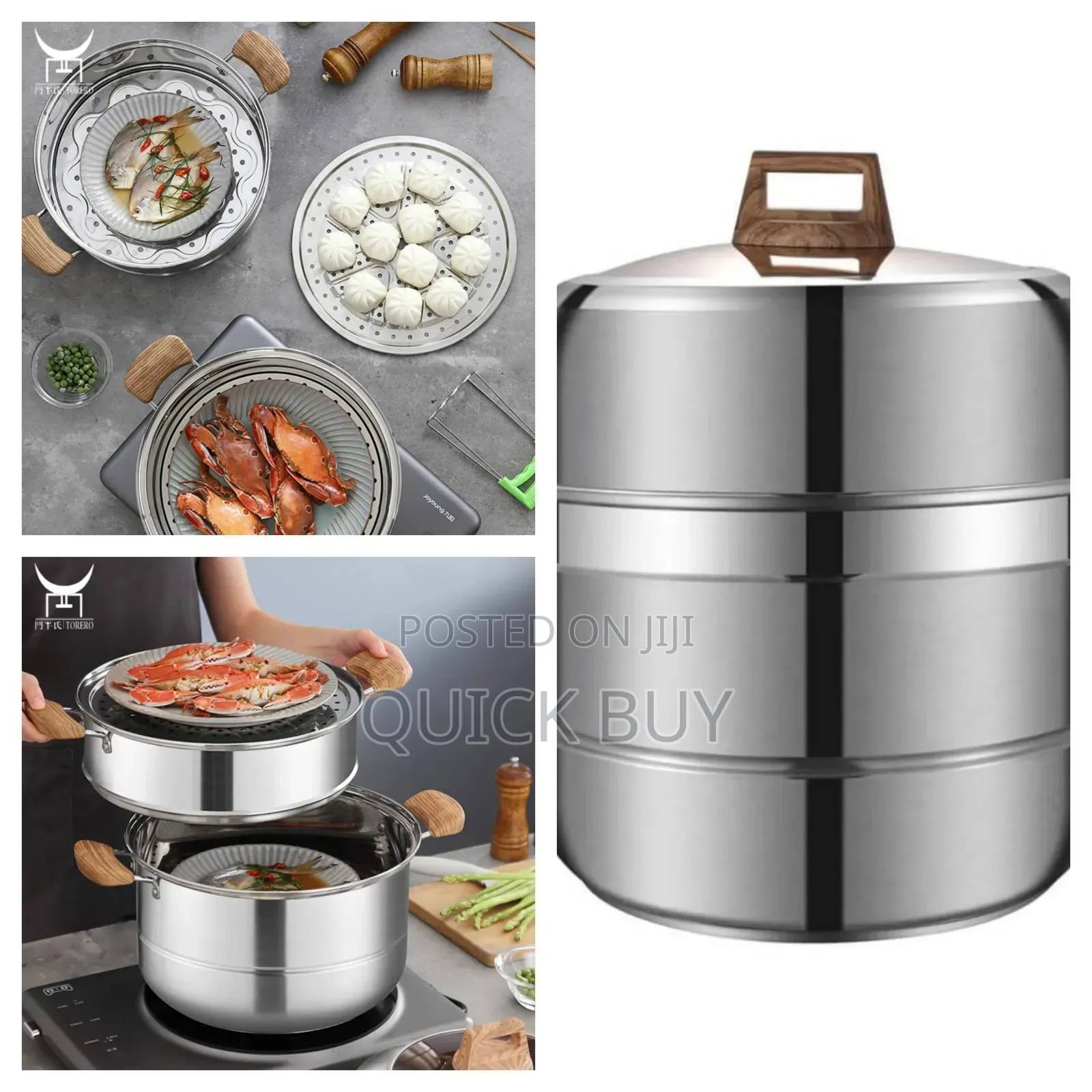 3layers Stainless Stainless Food Grade Steamer