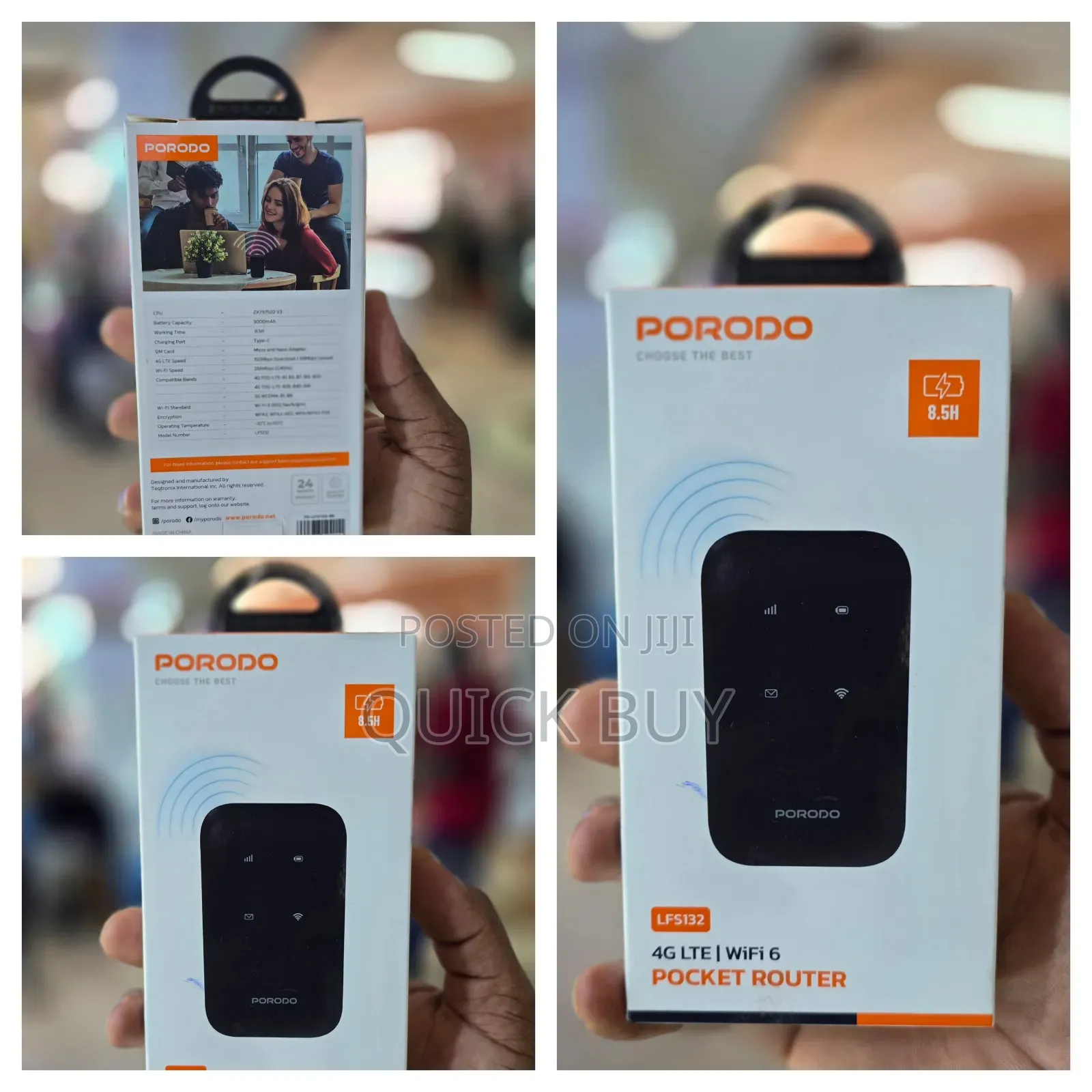 Porodo 4g Lte | Wifi 6 Pocket Router