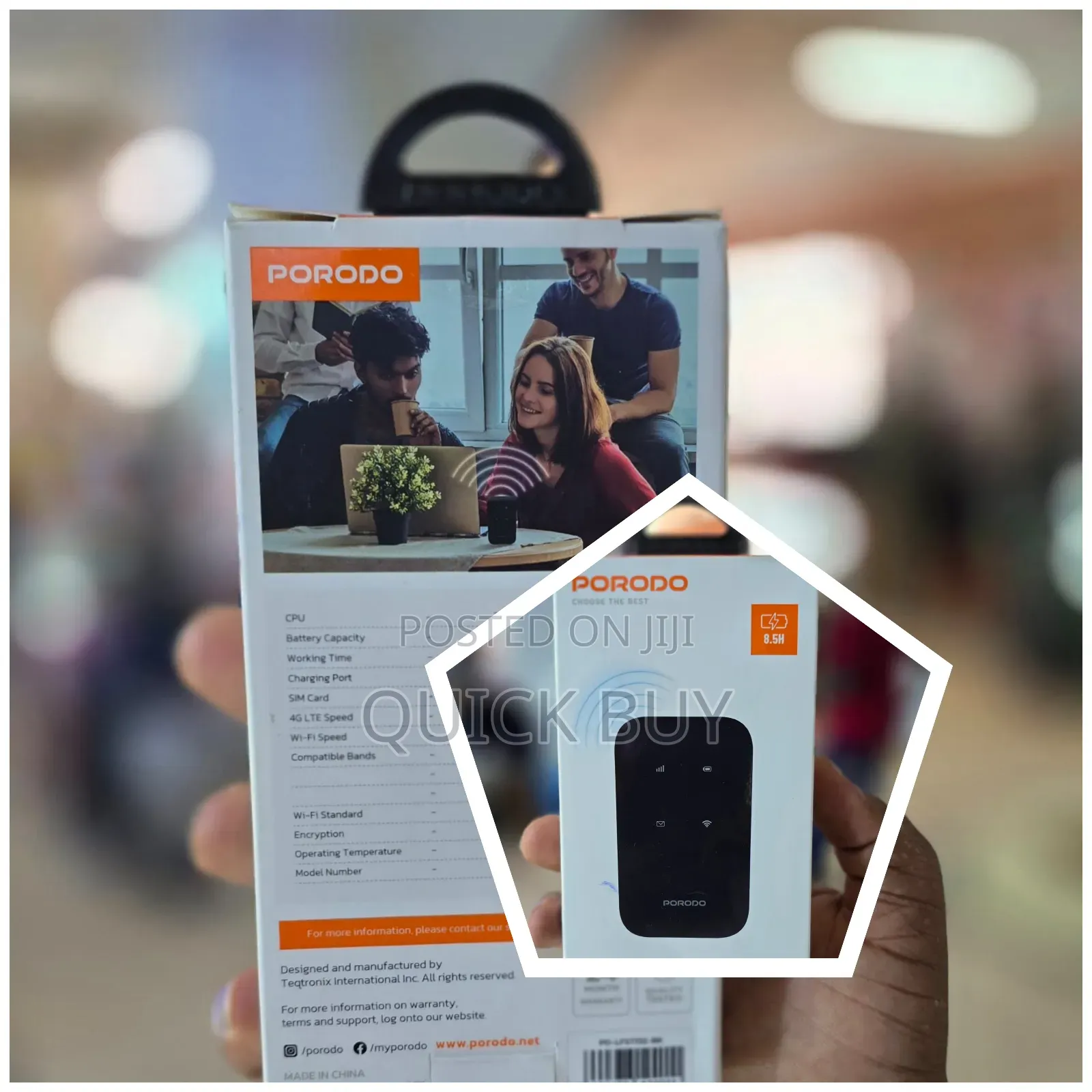 Porodo 4g Lte | Wifi 6 Pocket Router