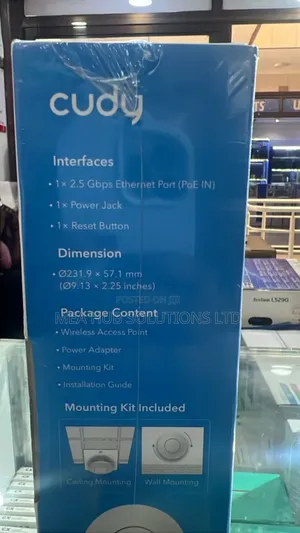 Cudy Ax 3000 Ceiling Mount Access Point