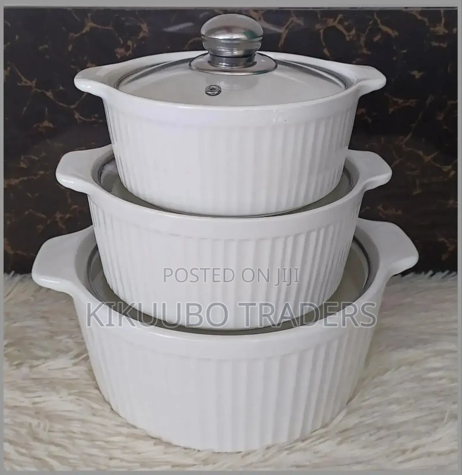 3pcs Ceramic Serving Bowls