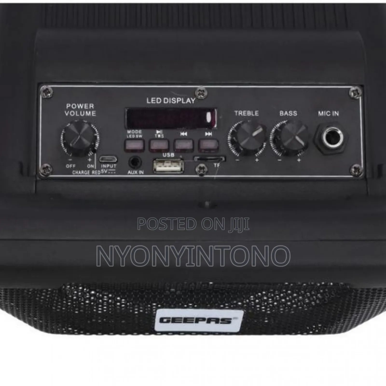 Geepas Rechargeable Bluetooth Speaker With Microphone