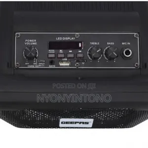 Geepas Rechargeable Bluetooth Speaker With Microphone