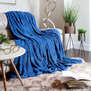 5*6 Double Face Soft Fleece Blanket Fit -  Sky Blue.
