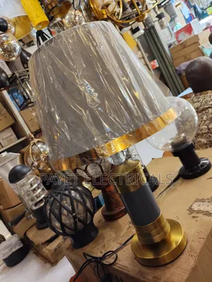 Gold and Black Bedside Lamp