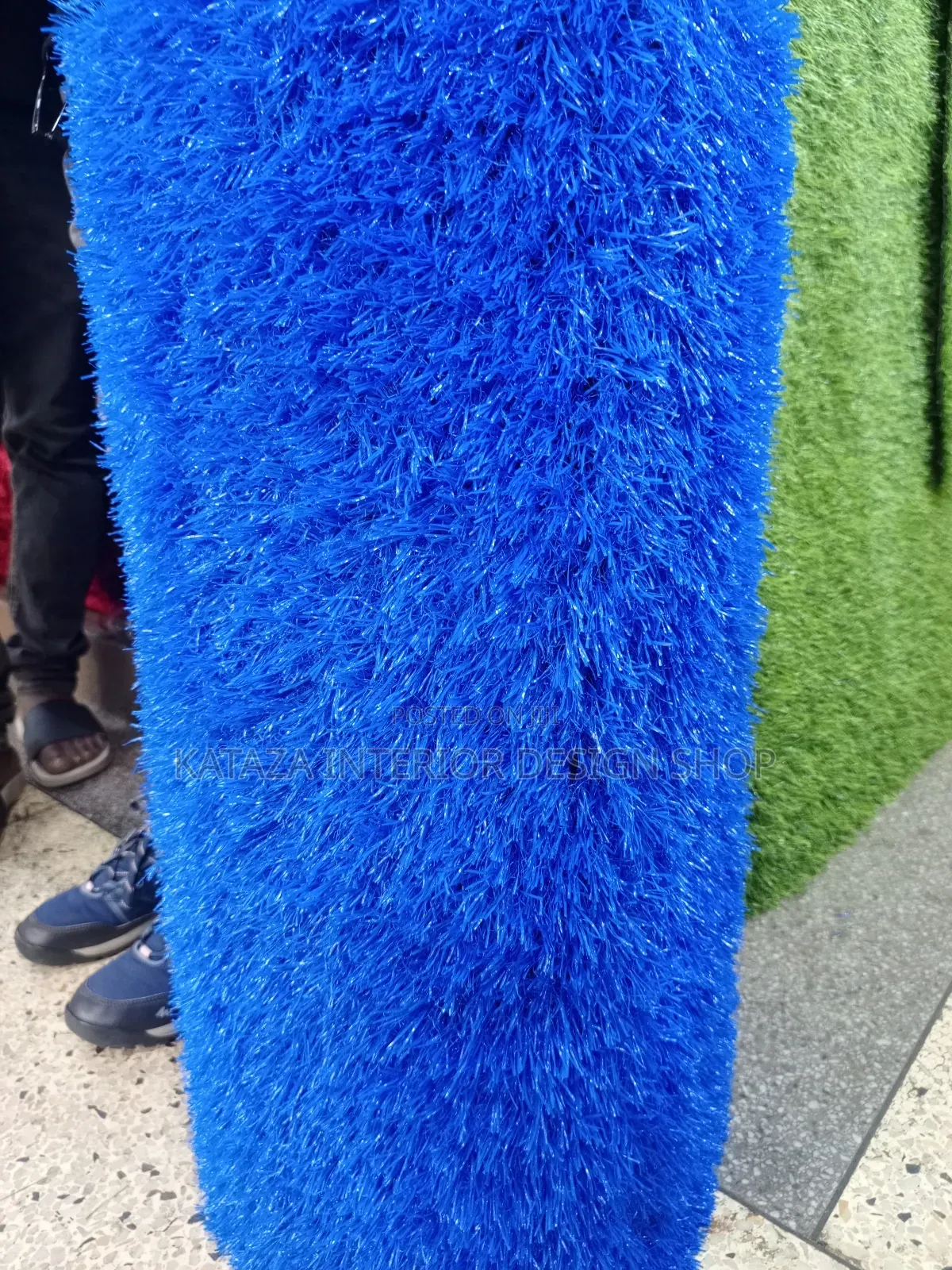 High Volume Blue Grass Carpet