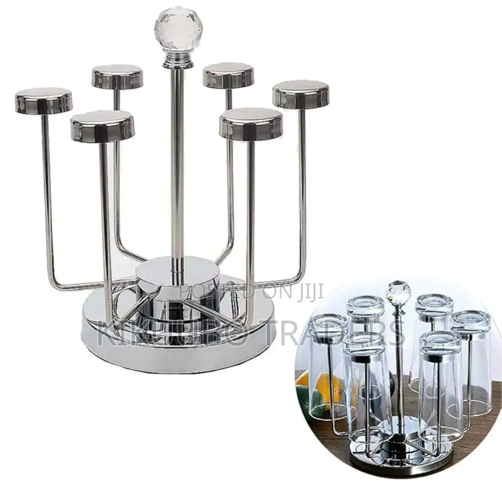 Rotating Cup Mug Glass Holder Rack