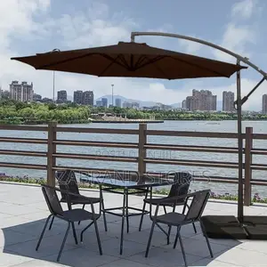 Sun Shield Twin Patio Umbrella