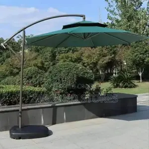 Sun Shield Twin Patio Umbrella