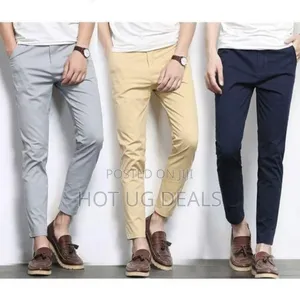 3 In 1 Mens Khaki Pants - Lightgrey, Brown, Navy Blue