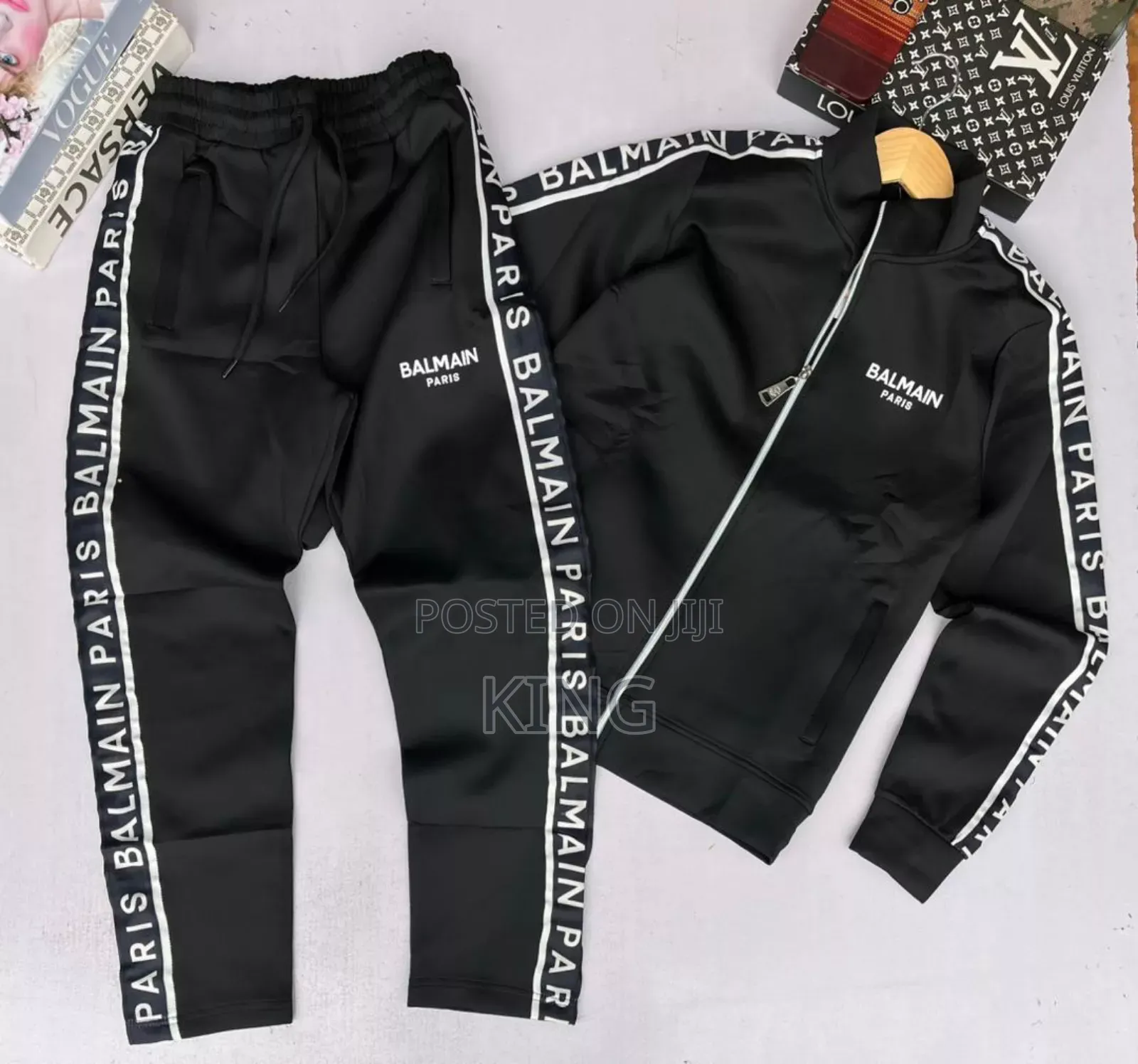 Black Balmain Paris Tracksuit