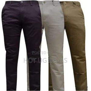 Pack Of 3 Mens Classic Formal Trousers Non Fading
