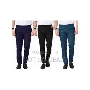 Pack Of 3 Mens Classic Formal Trousers Non Fading