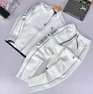Ck All White Tracksuit
