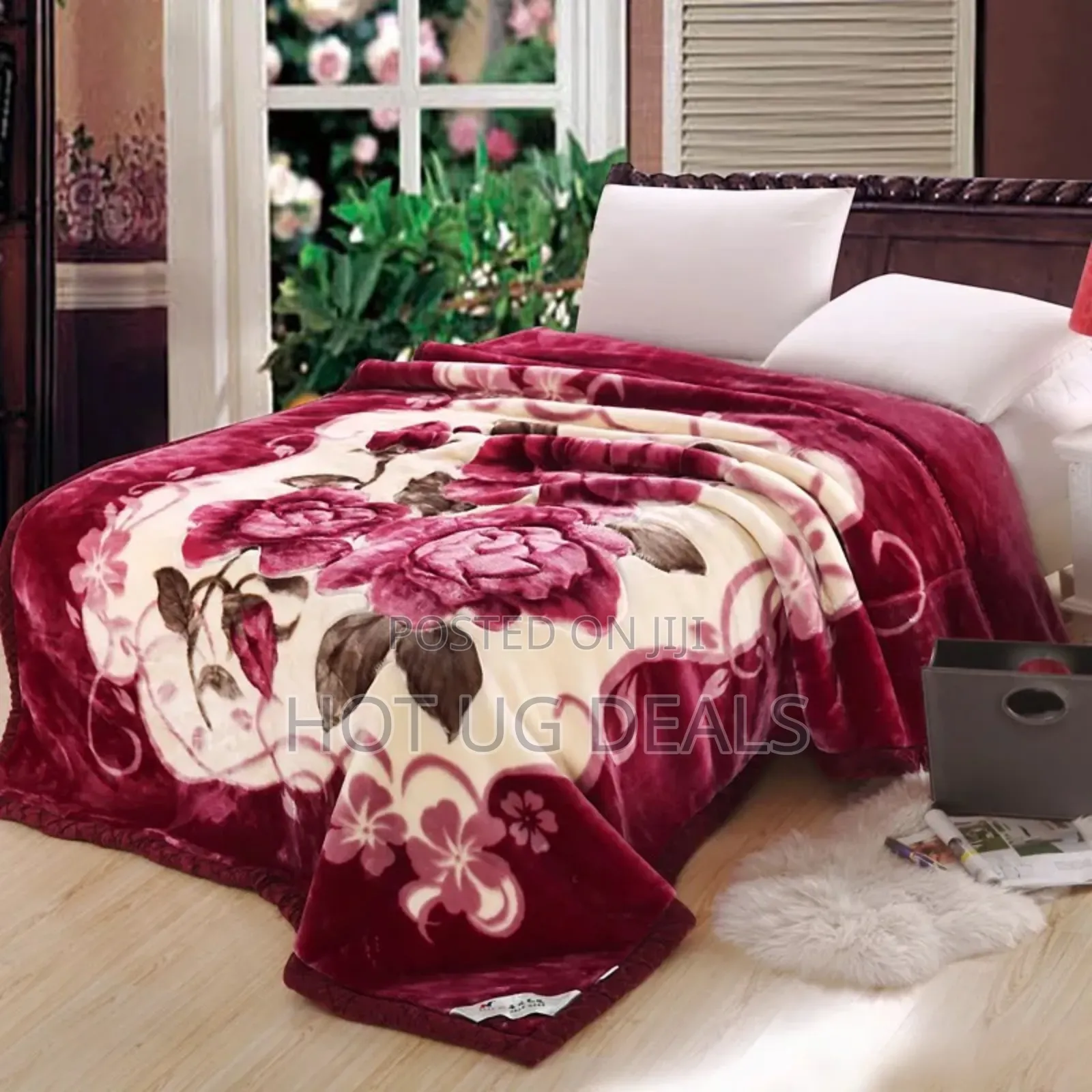6x6 Double Face Think Warm Woolen Blanket -(Prints Varies)