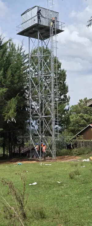 5-Meter-High Steel Tower Installation
