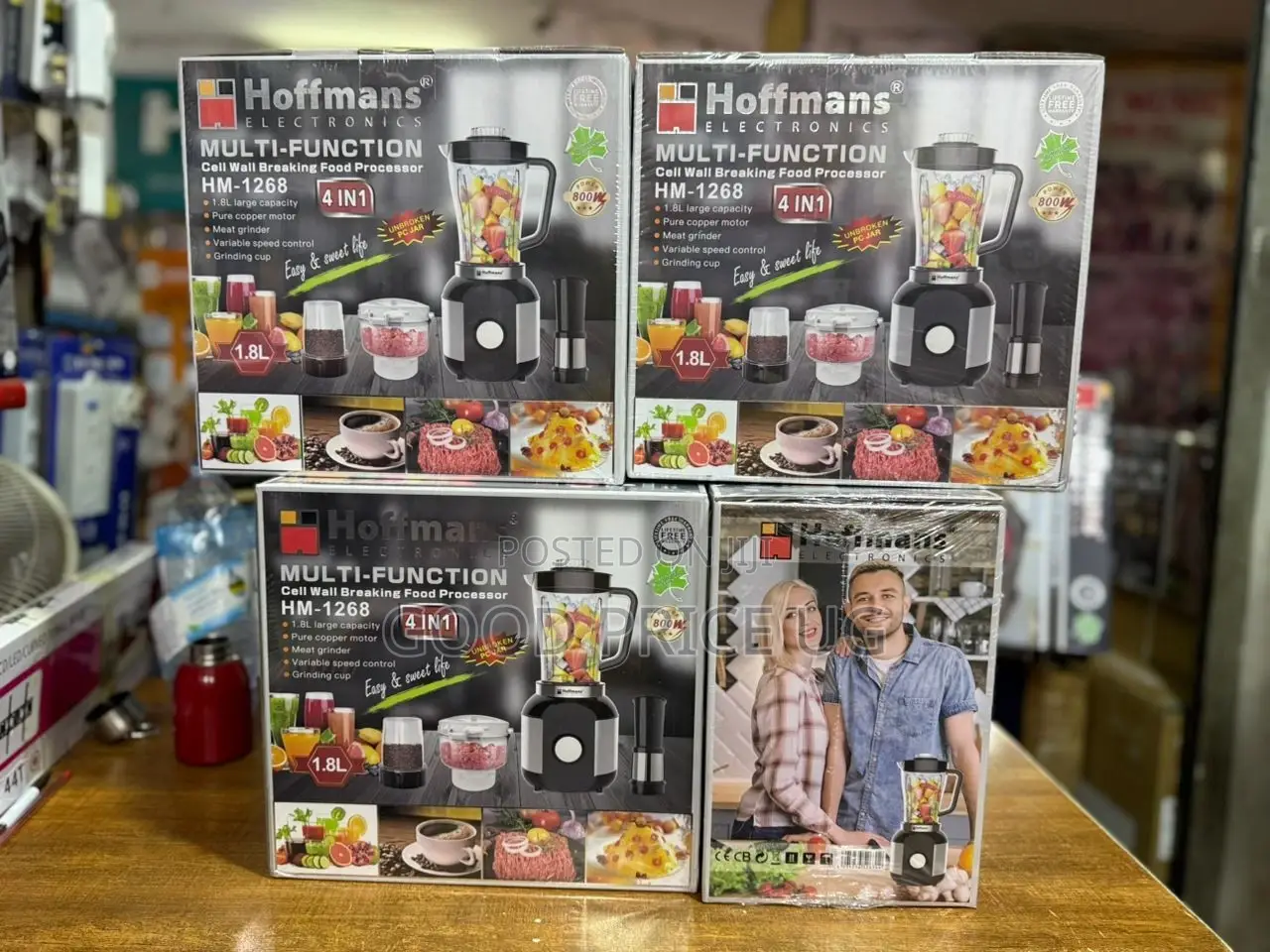 Hoffmans Multi Fuctional Food Processor 4n 1 Hm-126