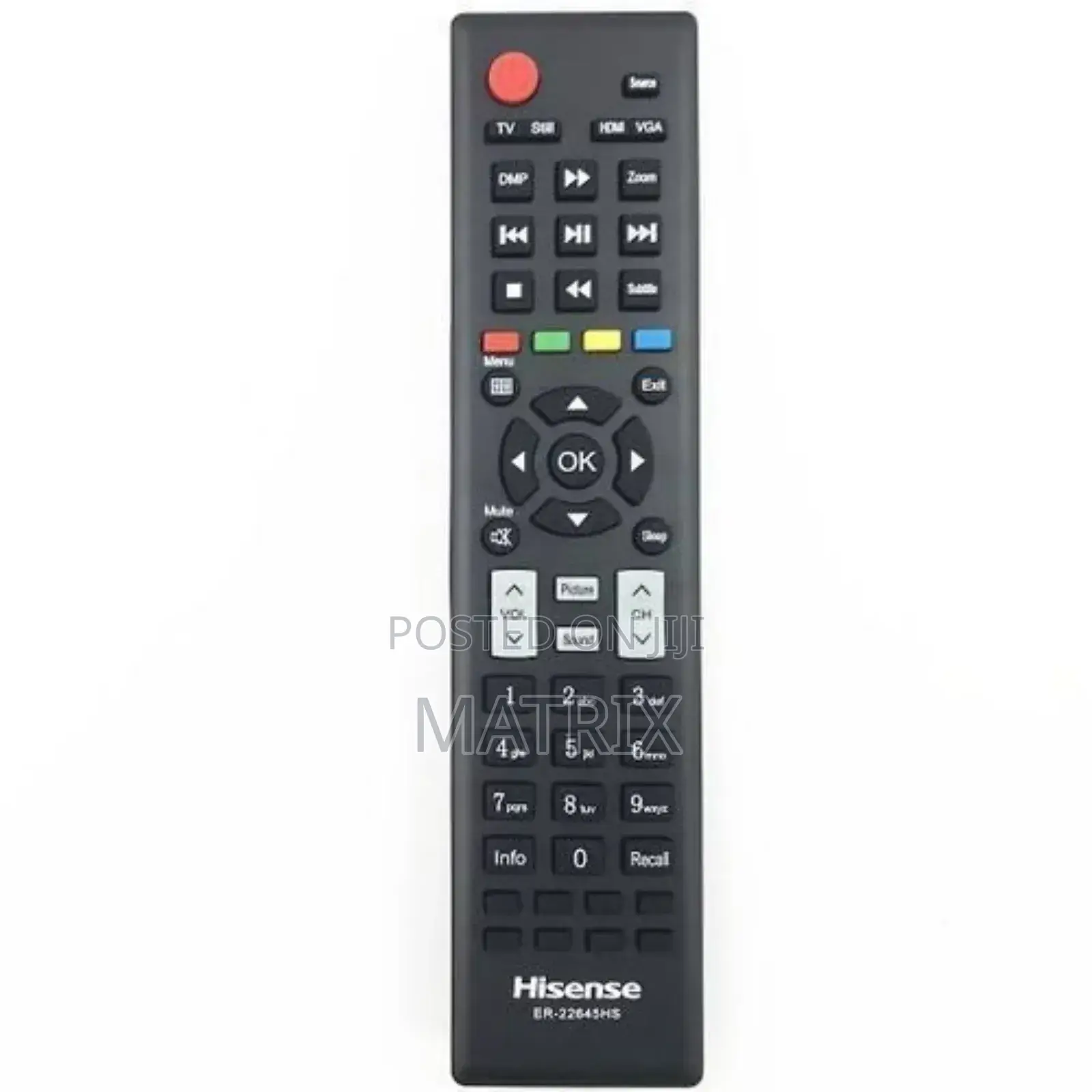 Hisense Tv Universal Remote - Black