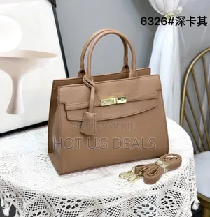 Classic Ladies' Classy Leather Handbag _ Color Varies
