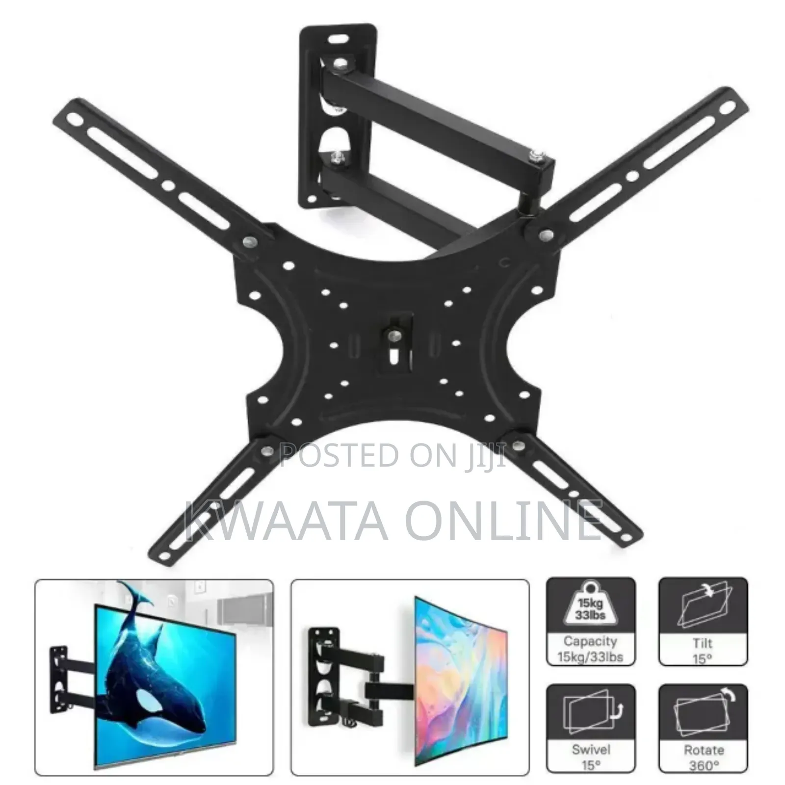 Universal Wall Bracket Mount Full Motion Swivel 14"-55"