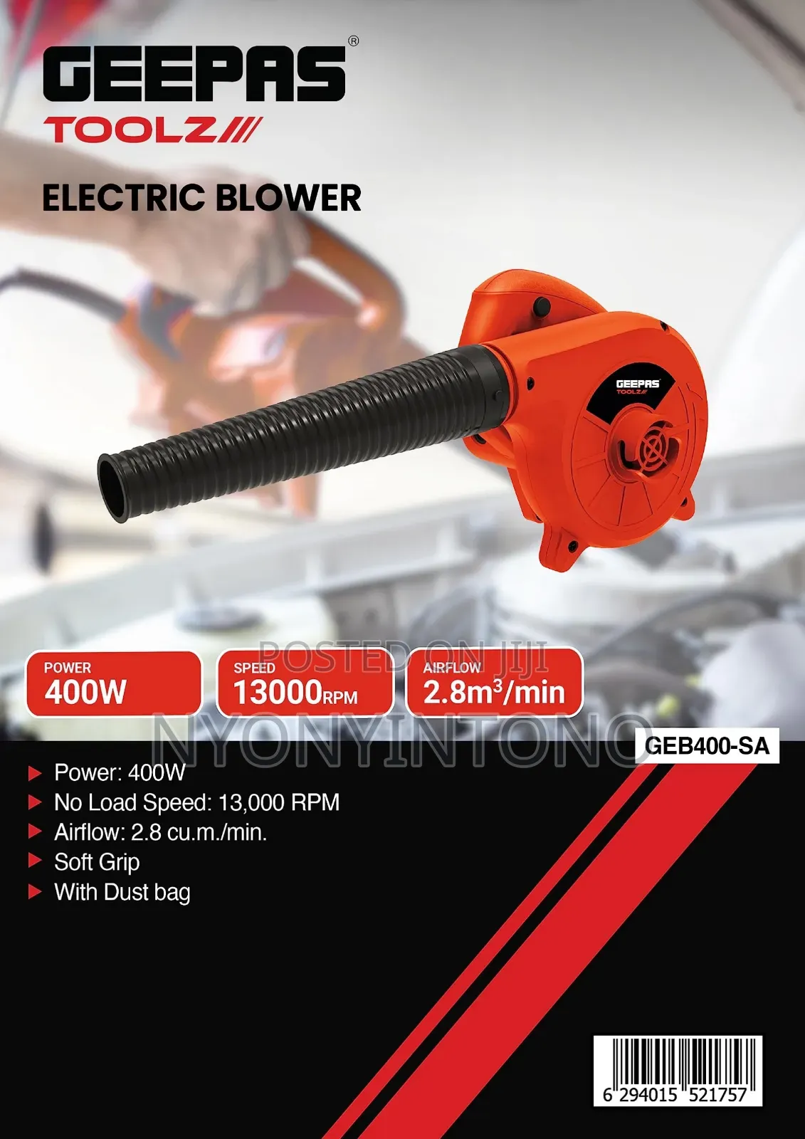Geepas Top-Quality Electric Air Blower Geb400-240
