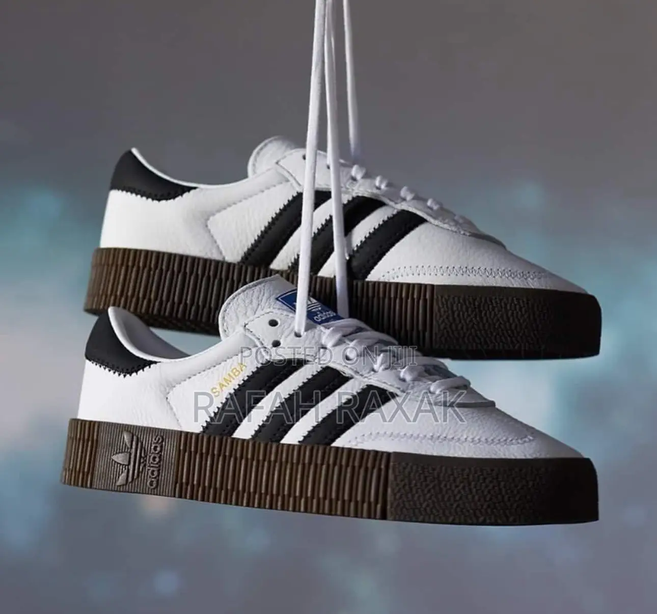 Original Unisex White Double Sole Adidas Samba Sneakers