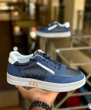 Men’S Classic Blue/White Diesel Smart Casual Low Shoes
