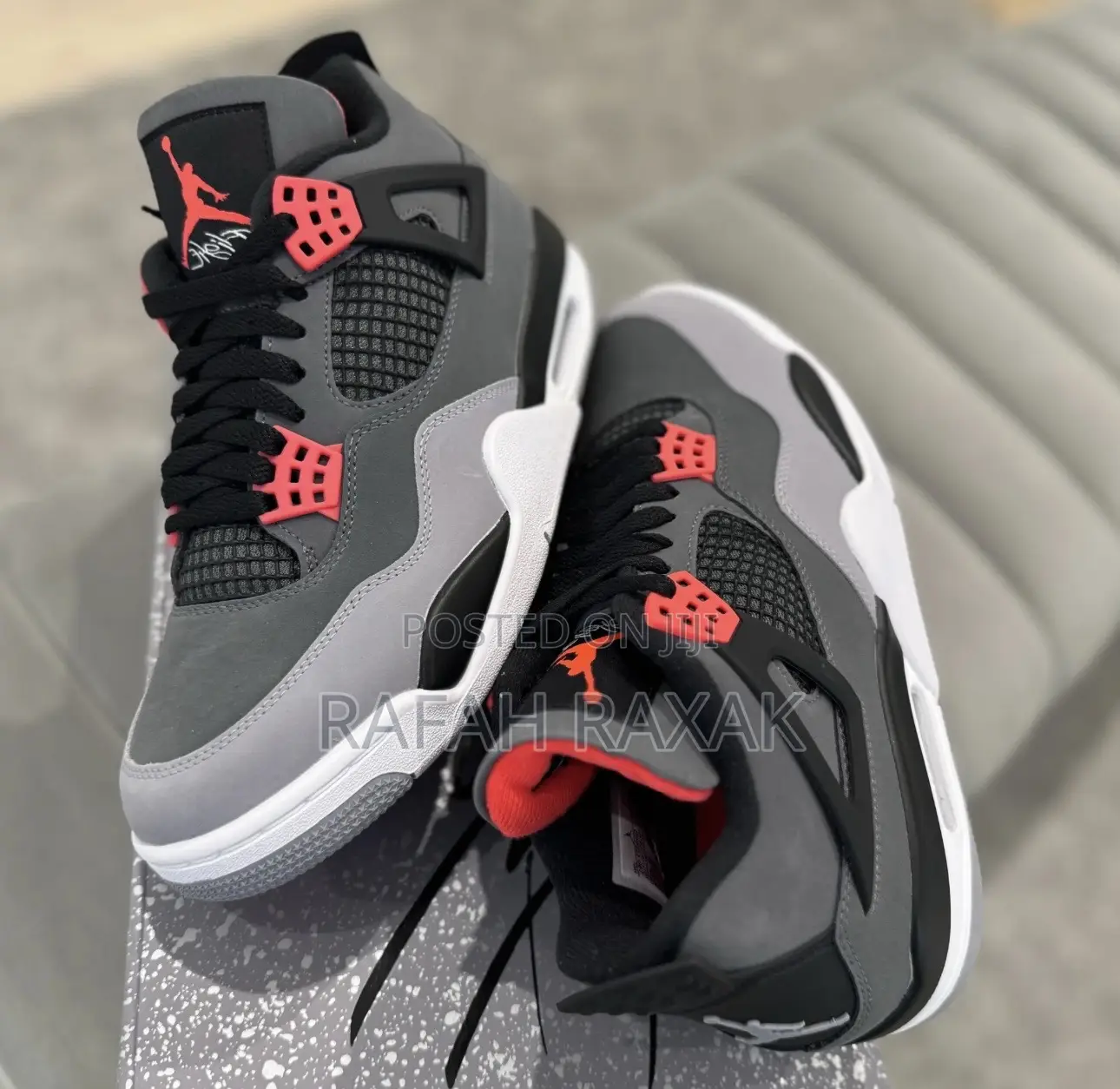 Original Air Jordan 4 Retro “Infrared” Sneakers