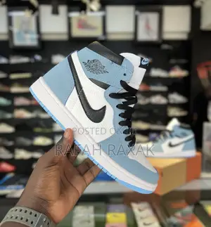 Original Blue/White Nike Air Jordan 1 Retro High Og Sneakers