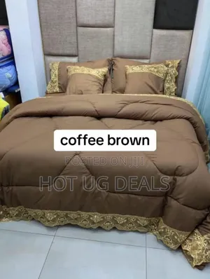 6x6 6pc Laced Duvet With 1bedsheet, 2pillowcases 2 Cushions