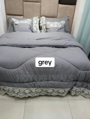 6x6 6pc Laced Duvet With 1bedsheet, 2pillowcases 2 Cushions