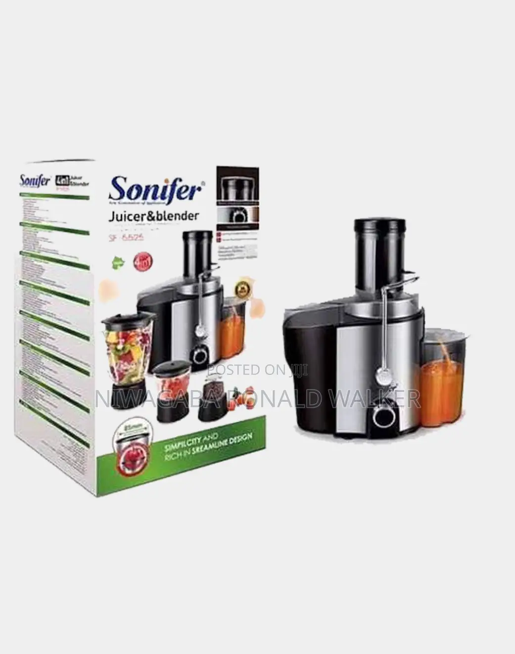4 in 1 Sonifer Juicer Blender Set With Grinding Functions