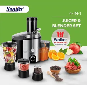 4 in 1 Sonifer Juicer Blender Set With Grinding Functions