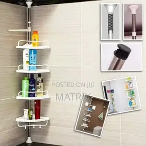 Adjustable Multi Corner Bathroom Organizer Storage Rack