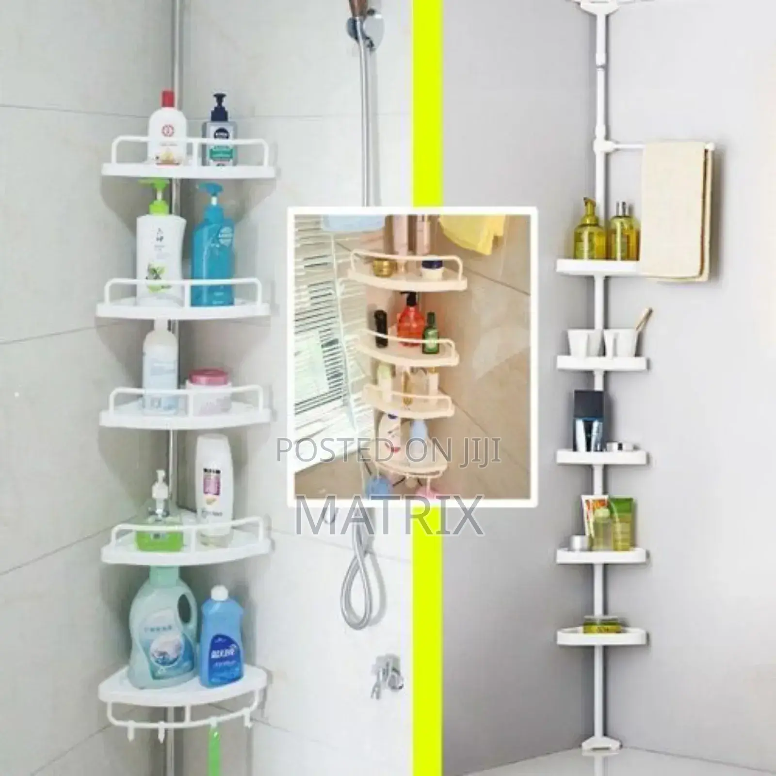 Adjustable Multi Corner Bathroom Organizer Storage Rack