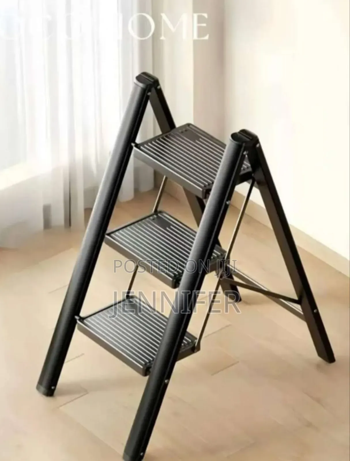 Portable Steel 3-Step Folding Ladder