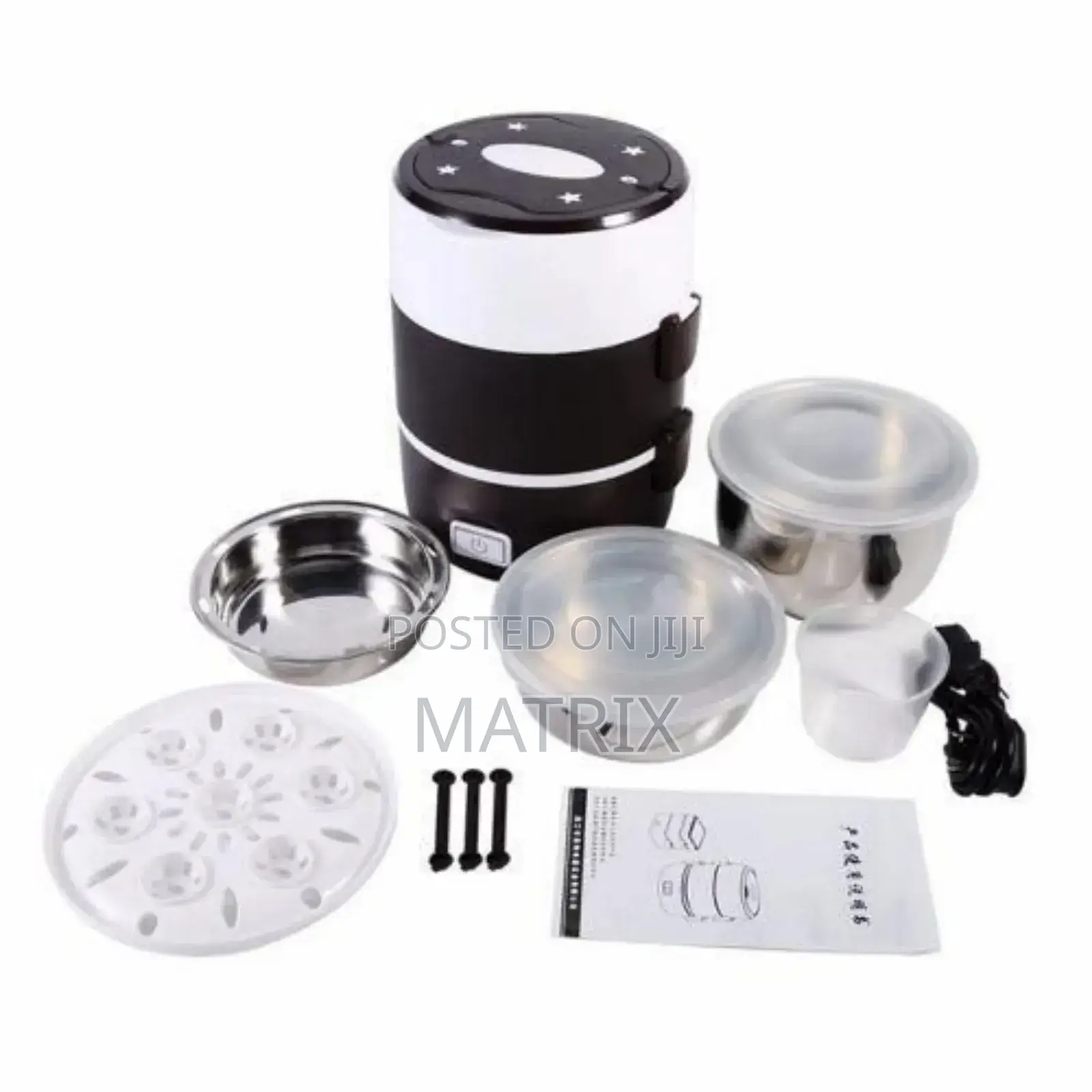 3 Layer 2 L Portable Food Electric Lunch Box Storage Flask