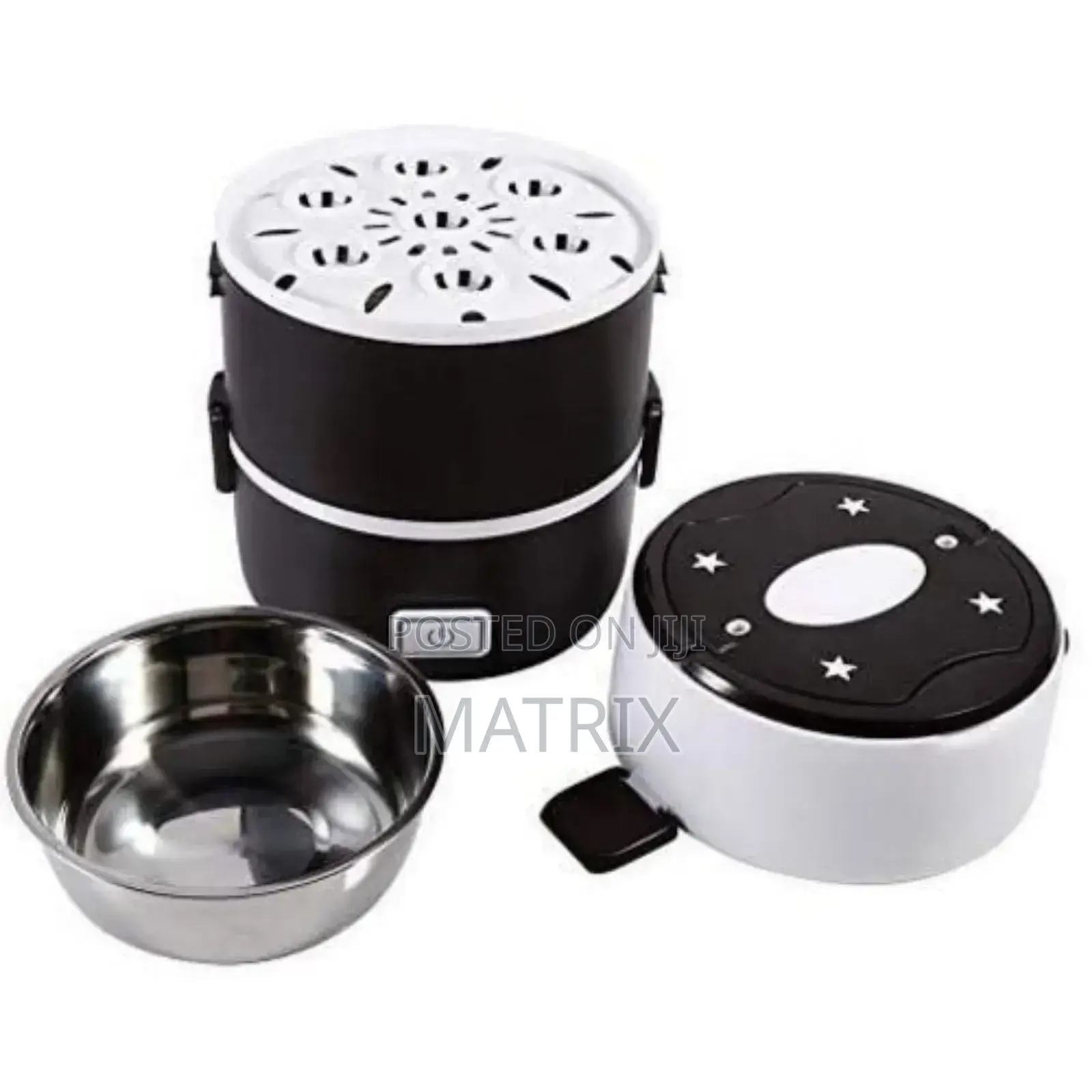 3 Layer 2 L Portable Food Electric Lunch Box Storage Flask