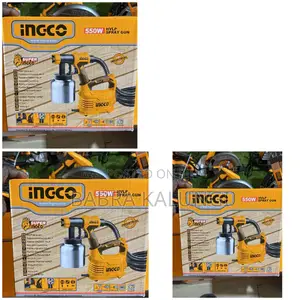 Ingco HVLP Spray Gun-Yellow,Black