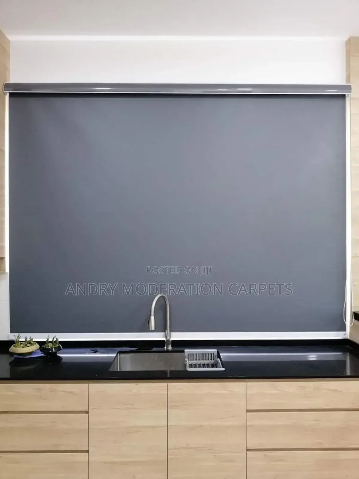 Ash Grey Single Roller Blind Curtains