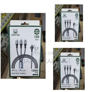 Green Lion 3 in 1 Fast Charging Braided Cable.