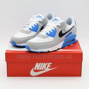 Blue and Gray Nike Sneakers
